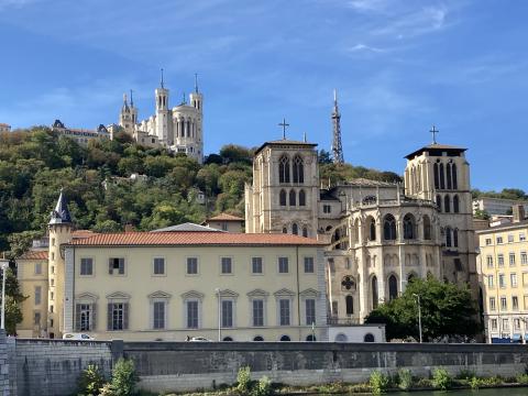 View of Fourviere and the old town